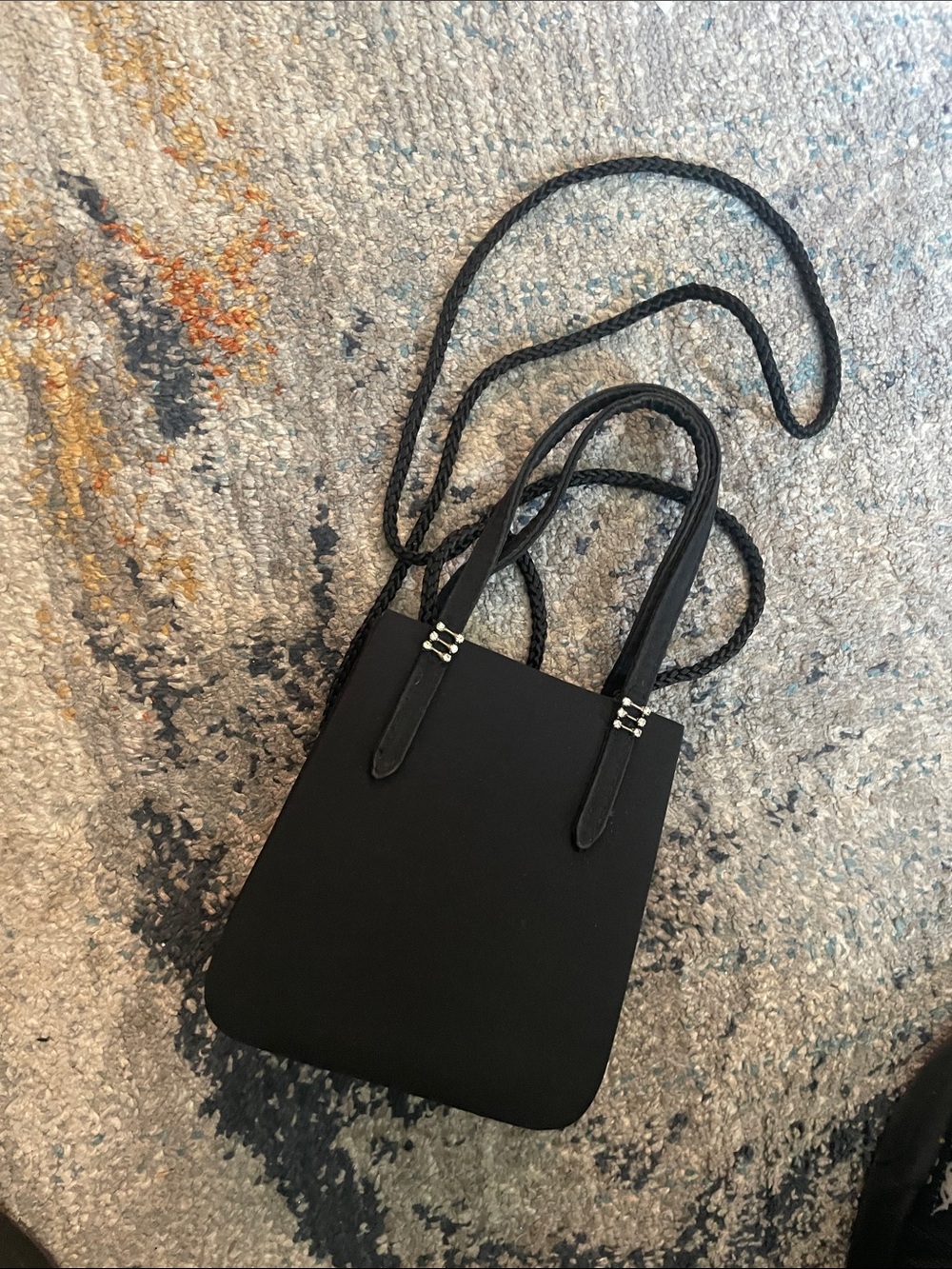 Ella Minimal Black Crossbody Tote - Versatile Everyday Bag